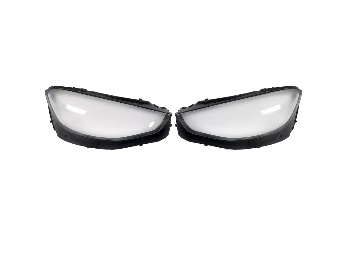 Cubierta de lente de faro, transparente, policarbonato, reemplazo directo, par OEM