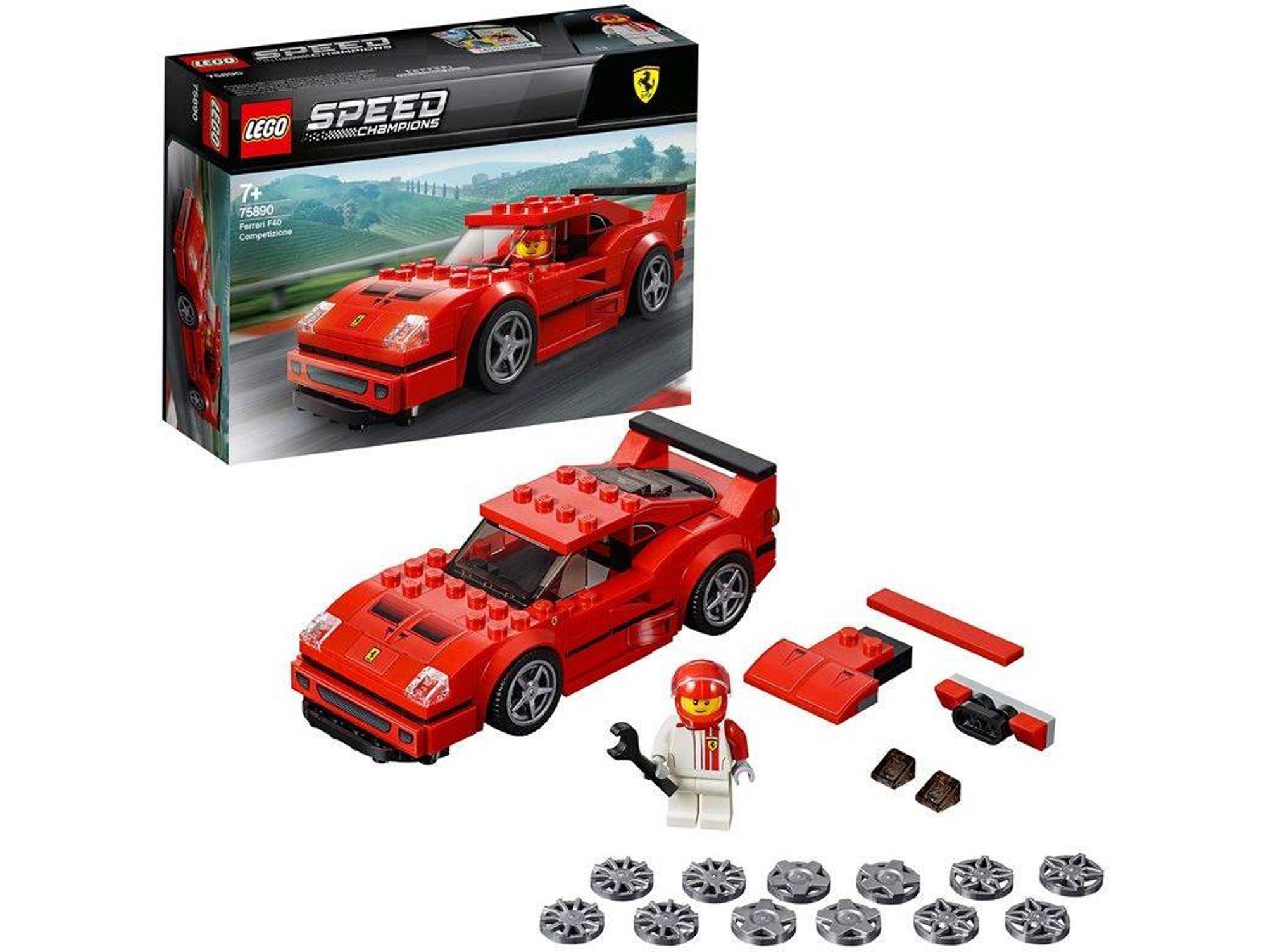 LEGO Speed Champions: Ferrari Champions - 75890 (Idade Mínima: 7 - 198 peças)