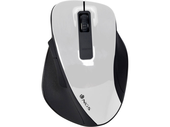 Ratón NGS Bow (Inalámbrico - Óptico - 1600 dpi - Blanco)