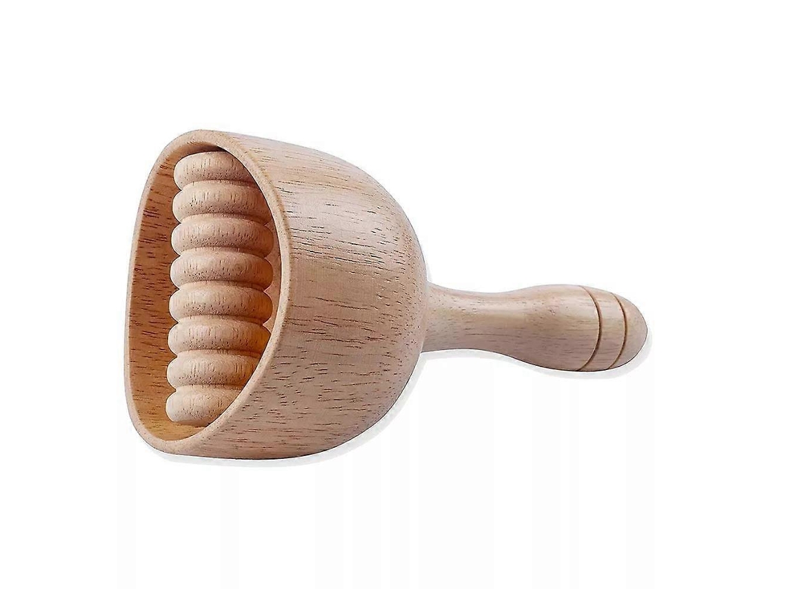 Rodillo moldeador corporal portátil de madera sueca para masaje de drenaje linfático