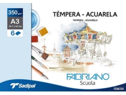 Bloc de Dibujo FIRMO Fabria (A3 - 6 Hojas - Blanco - Liso)