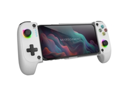 Gamepad Bluetooth 5.0 Mgpx RGB Neon Vibración Doble Función Turbo Android iOS Blanco MARS GAMING
