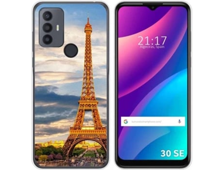 Carcasa para TCL 30 SE TUMUNDOSMARTPHONE Dibujos Paris Multicolor