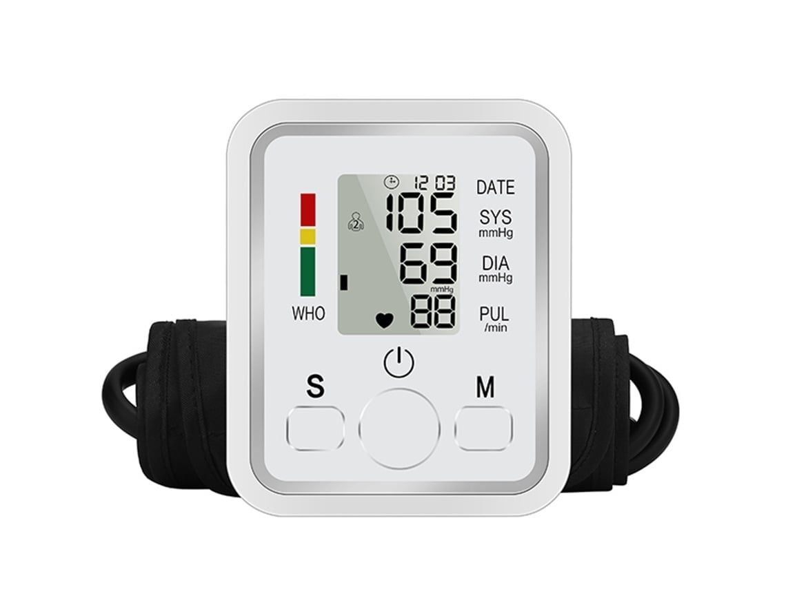 Automatic Arm Blood Pressure Monitor With Heart Rate Monitoring And Voice Function (english)