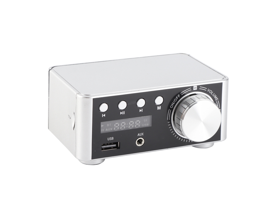 Yncm2026-amplificador Digital 100w Bt 5.0 Compacto Mini Estéreo Para Hogar Potencia Audio
