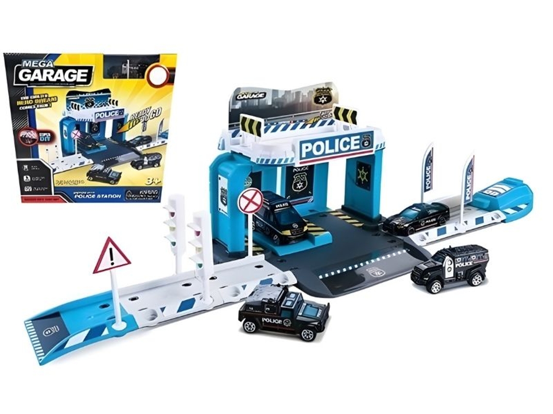 Garaje de la Policia LPM con Accesorios (Edad Mínima: 3 - 28 x 28 x 7 cm)