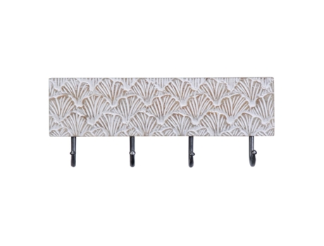 Perchero de Pared 38,5 x 7 x 15 cm Metal Madera
