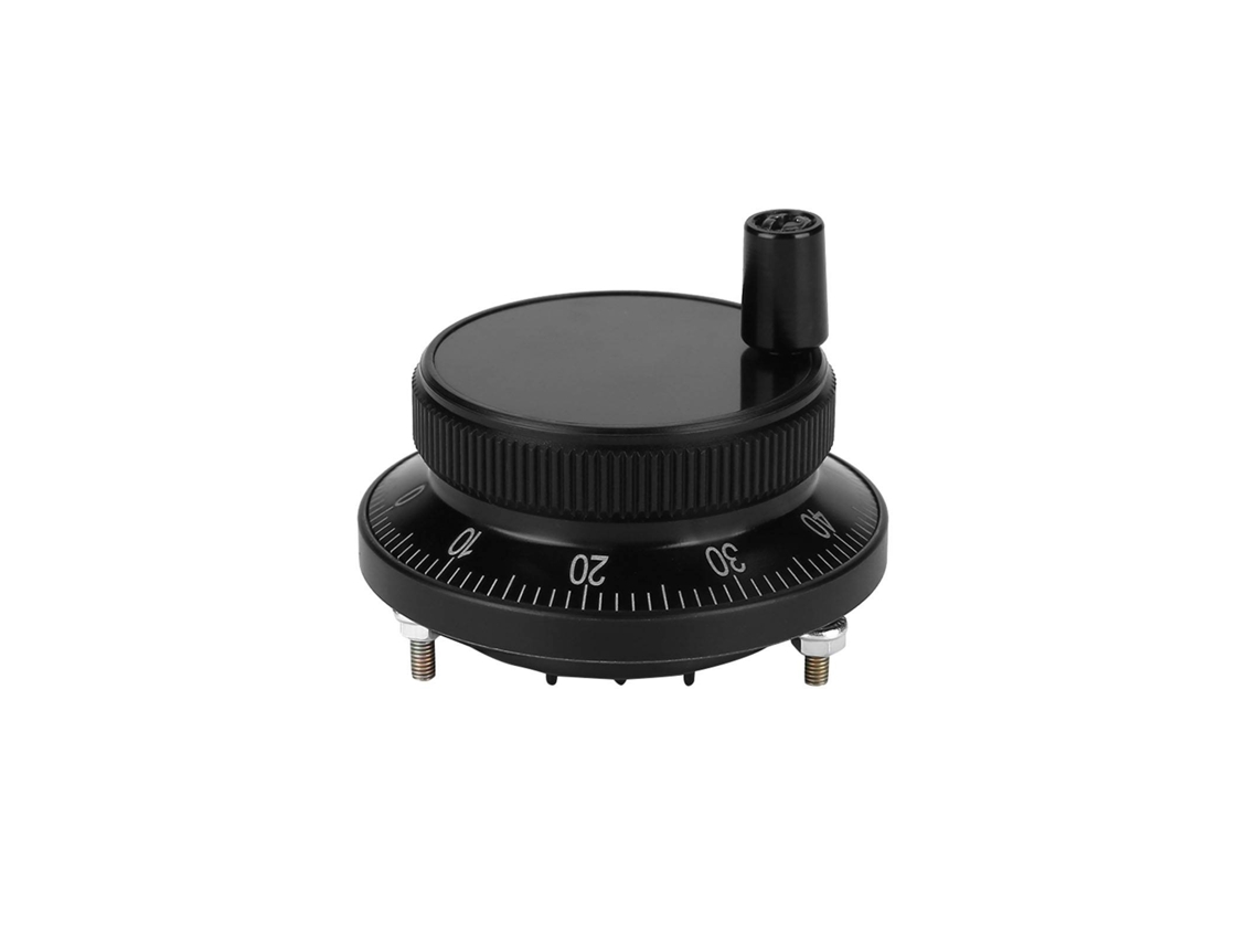 Encoder De Pulso De Rueda Manual 5v 60mm Para Control Cnc Router Molino Negro