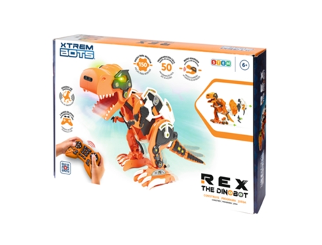 Robot Xtrem Bots Rex The Dinobot Naranja