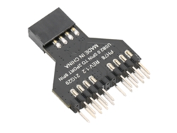 Adaptador Convertidor Usb2.0 9 Pines Para 2 Puertos 9 Pines Para Lámpara Rgb Y Ventilador Luz Dourada