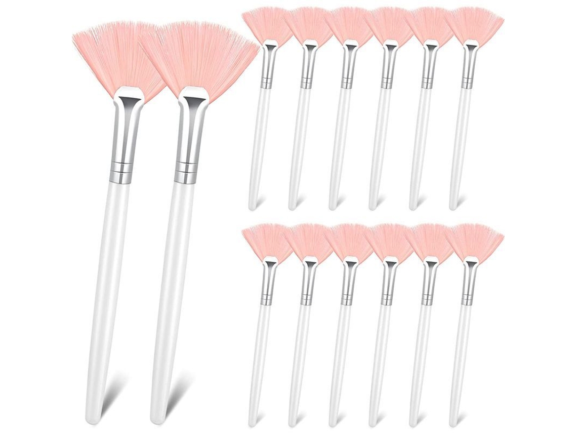 Cepillo Facial De Viento, 14 Unidades, Cepillo Suave Para Ácidos Y Mascarillas (rosa)