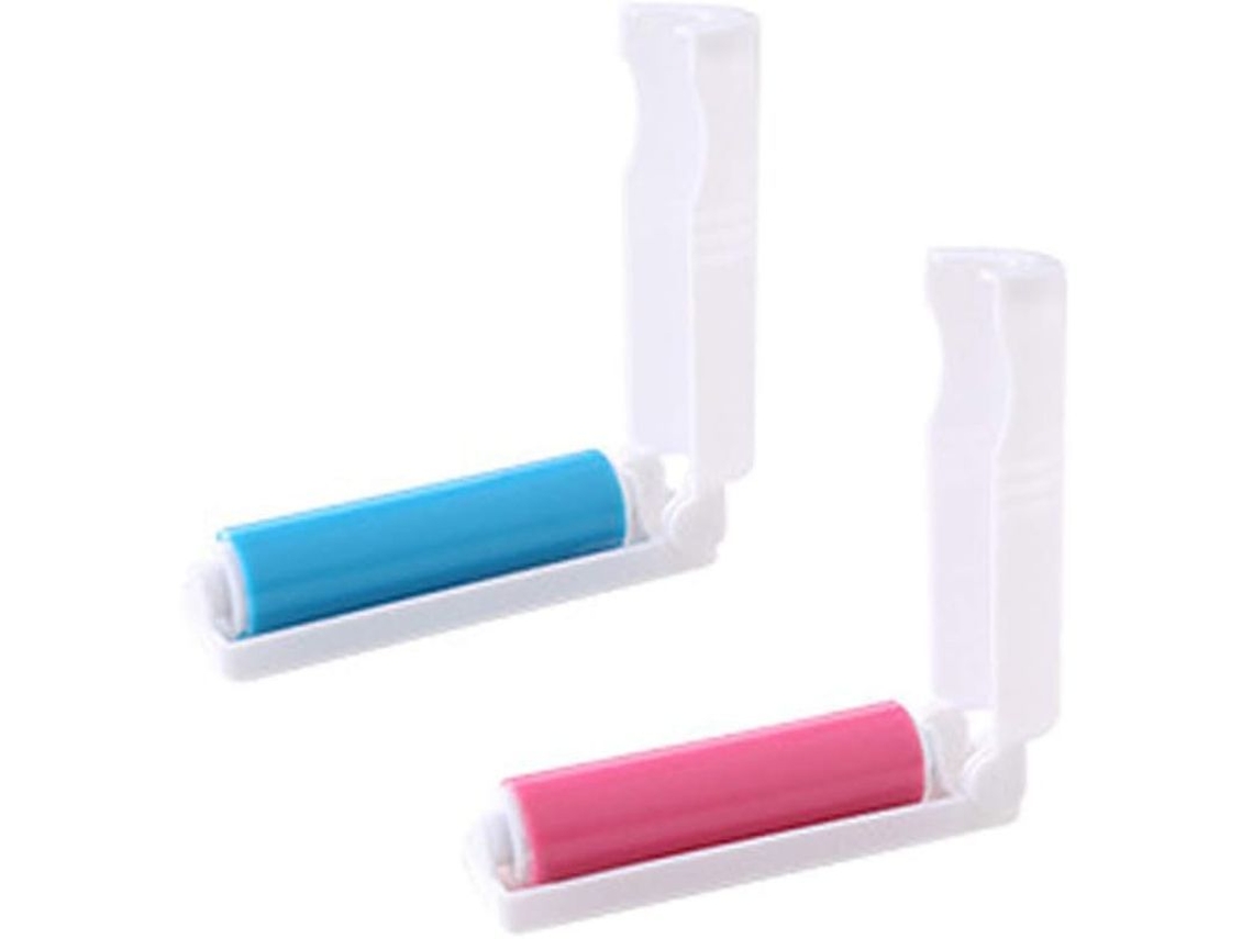 2026-linjou Cepillo Eliminador De Pelo De Mascota Lavable Para Ropa Alfombras, Pack De 2 (azul+rosa)