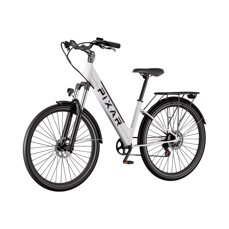 Bicicleta eléctrica Pixar Cruiser, 250 W, batería Samsung de 36 V y 12,8 Ah, ruedas de 27,5 pulgadas, autonomía de 120 km.