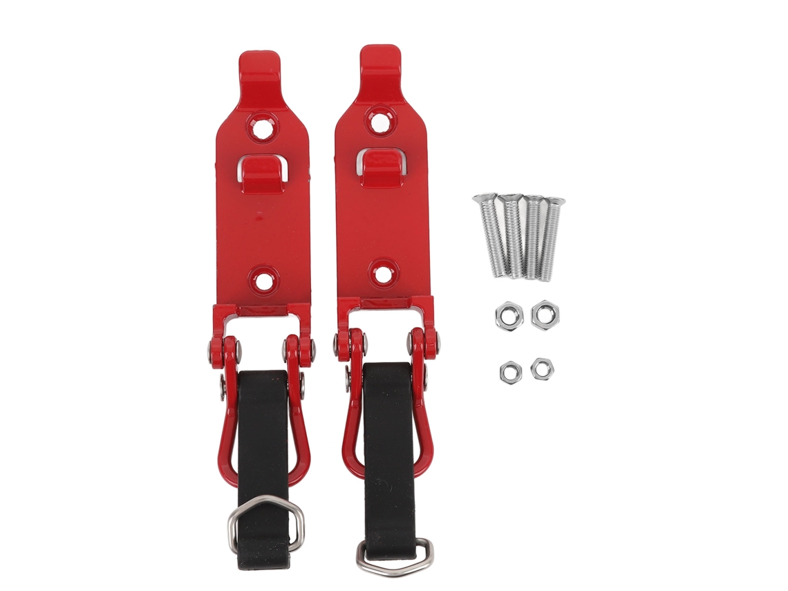 Soporte Para Pala De Techo (2 Piezas) Con Abrazadera Metálica Y Goma Para Coche, Camión O Garaje - Rojo