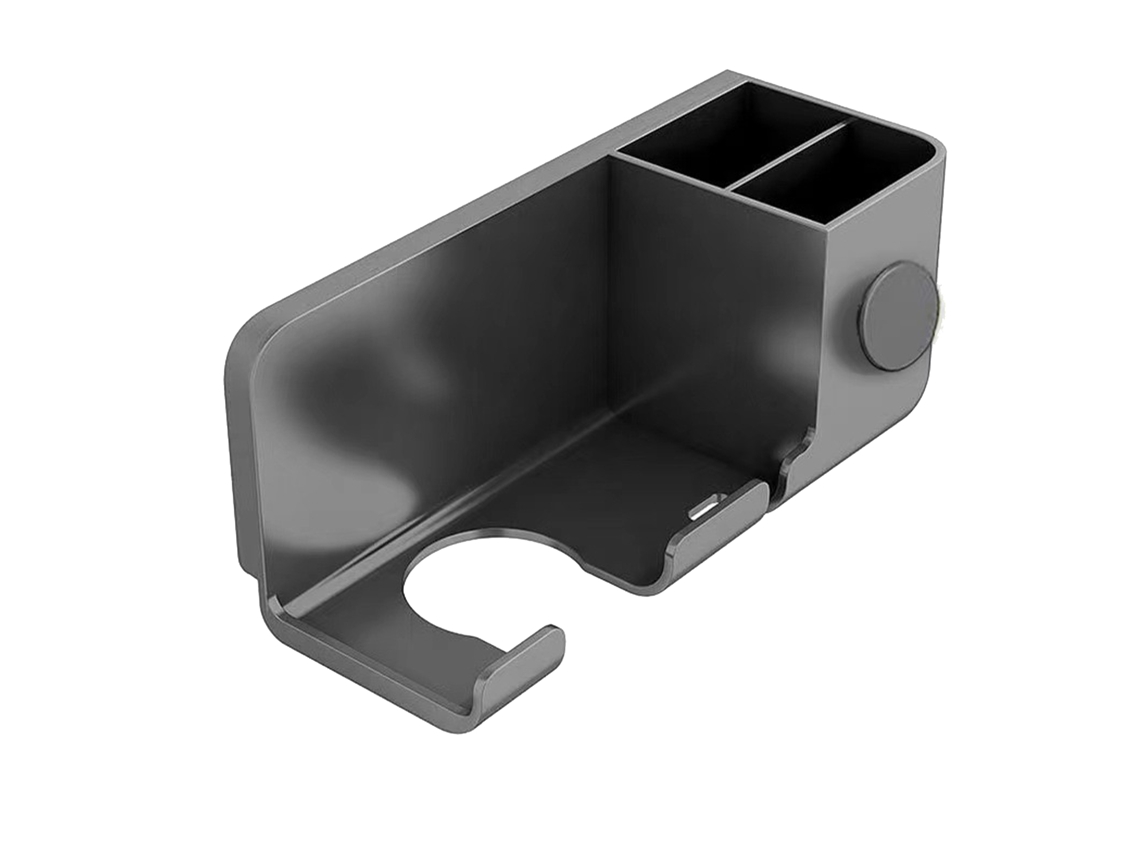 Soporte para secador de pelo de pared, estable, ahorra espacio, resistente al agua y al óxido.