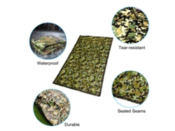 Sacola De Dormir De Emergência Para 1-2 Pessoas Leve Impermeável Térmica Com Apito Para Camping Sobrevivência Outdoor