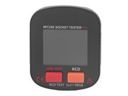 Detector De Tomacorrientes Con Pantalla Led Y Prueba Rcd, Tester Digital De Contactos