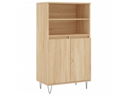 Aparador alto en madera de roble Sonoma Derivados MAISON EXCLUSIVE (60x36x110 cm)