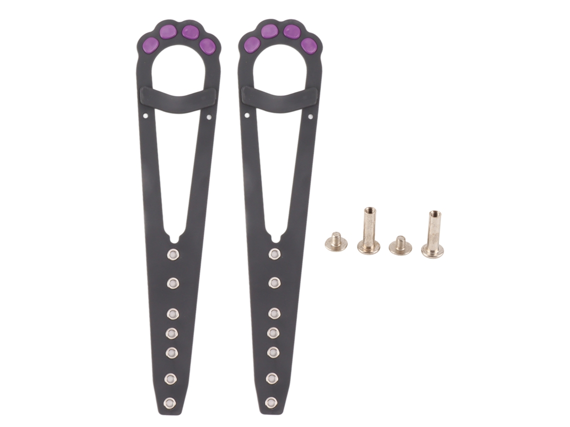 2 Cerraduras Ajustables Para Puertas De Gatos Con Barra Transversal Para Mantener Alejados A Los Perros (color Negro)
