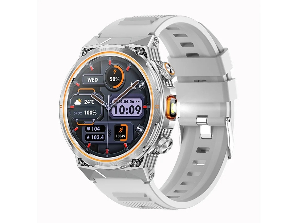 Smartwatch Ak81 Con Linterna Para Deportes Al Aire Libre Yizhood (gris)