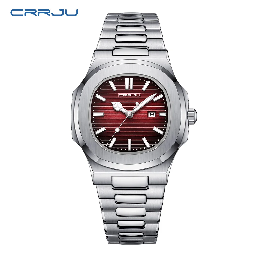 Reloj Deportivo Para Hombre, Resistente Al Agua, Luminoso, Con Indicador De Fecha Y Esfera Cuadrada.