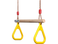 KOFIHETY Accesorios Ninja Warrior: barra de columpio, trapecio con longitud ajustable, seguridad probada para mayor tranquilidad.