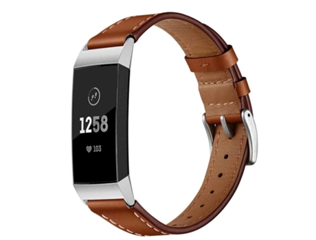 Correa INF Wbf-xfc3a-brown para Fitbit by Google Charge 3/4 (Cuero - Marrn)