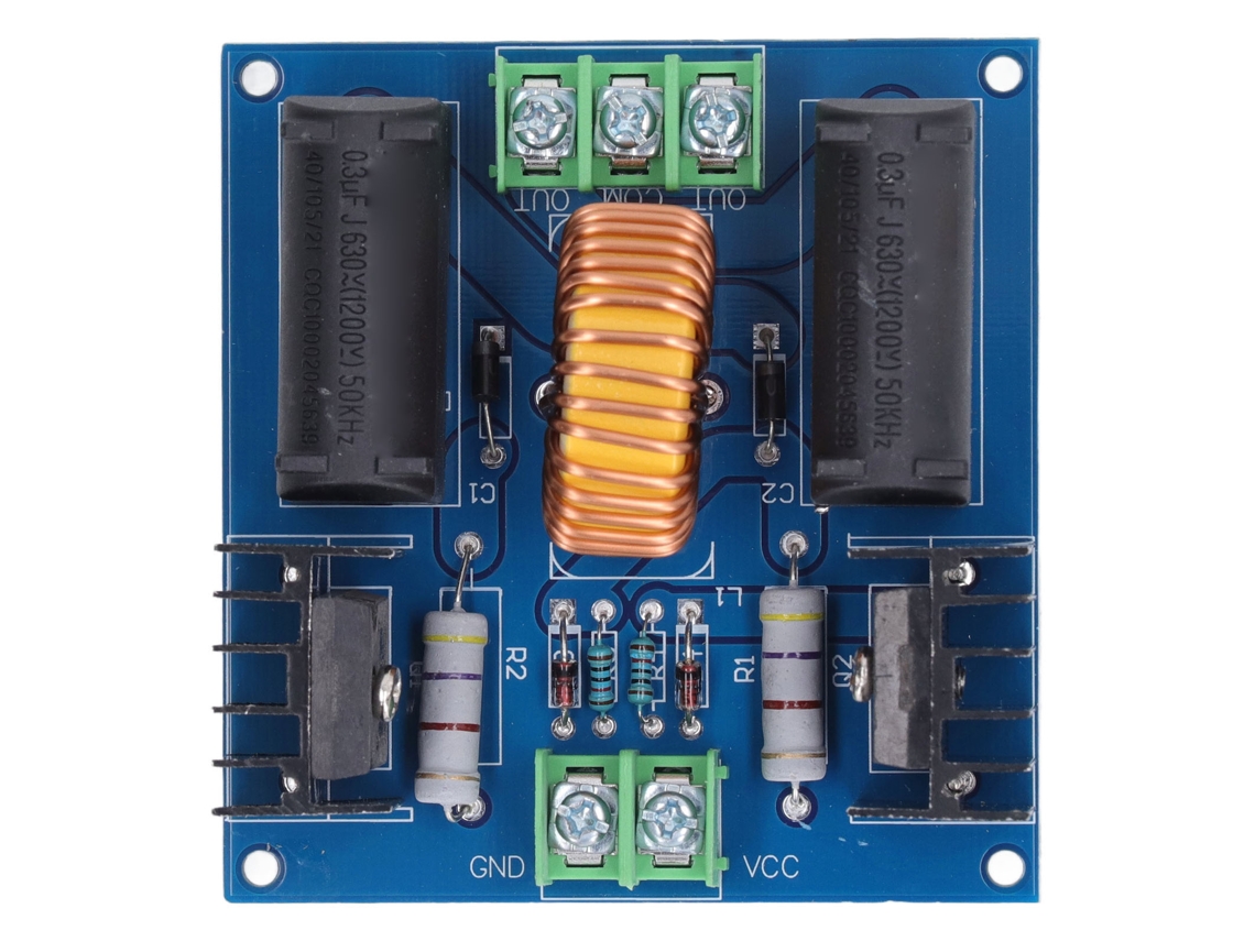 Módulo controlador Veloriskku-24v Zvs com entrada de 300w DC 12-30v para placa de aquecimento por indução industrial.
