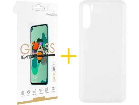 Kit Funda + Protector de Pantalla Oppo A91 SKYHE Liso (Transparente)