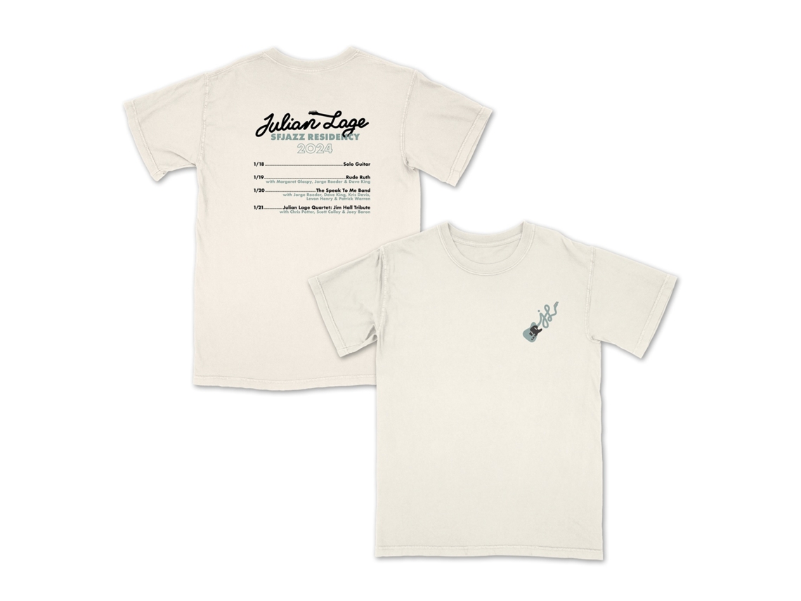 Julian Lage Sfjazz Residency 2024 T-shirt Rockinstone Unisex Adults Best Sellers Size:s