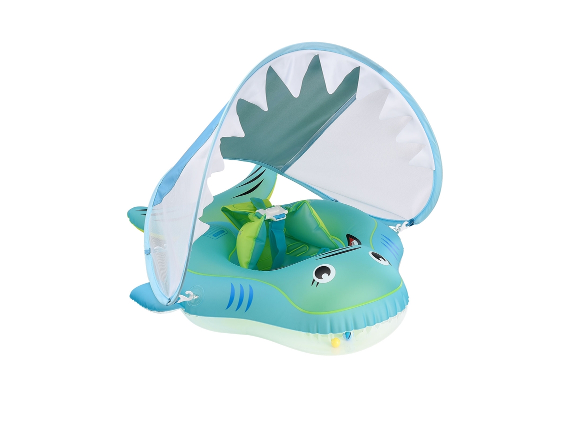Aro de natación inflable para bebés, colorido, con doble airbag
