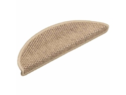 Alfombra Autoadhesiva Escalera Sisal 30 Uds 56x17x3 Cm Arena