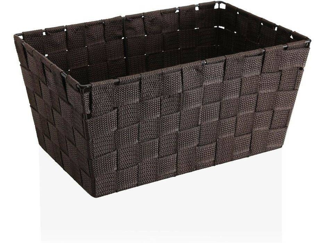 Cesta BIGBUY HOME (Marrón - Textil - 20 x 15 x 30 cm) )