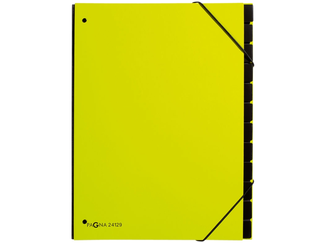 Carpeta de Mesa PAGNA Trend Din A4 12 Compartimentos Verde Lima
