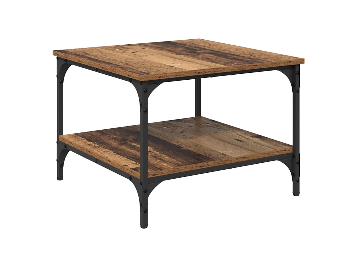 Mesa de centro de madera antigua 55 x 55 x 40 cm MAISON EXCLUSIVE