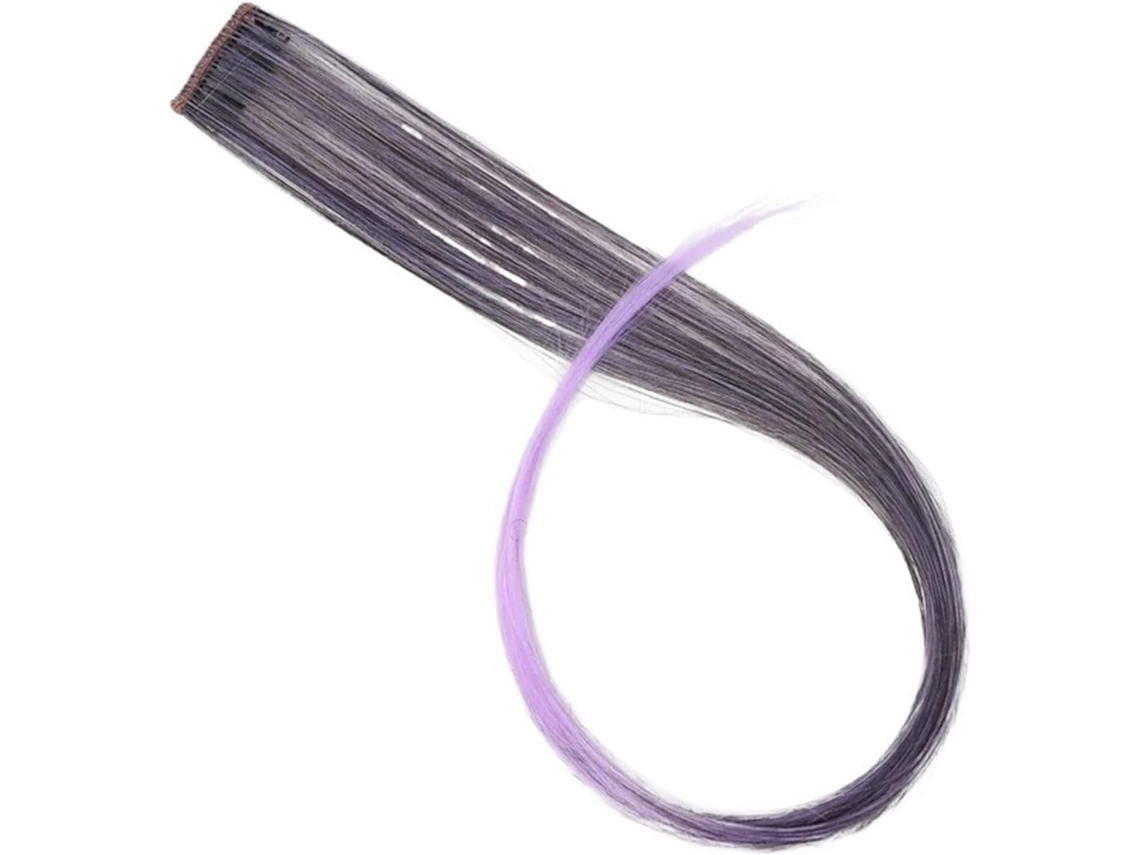 Extensiones De Cabello Sintéticas Largas Y Lisas Con Reflejos Arcoíris, Ideales Para Moños.