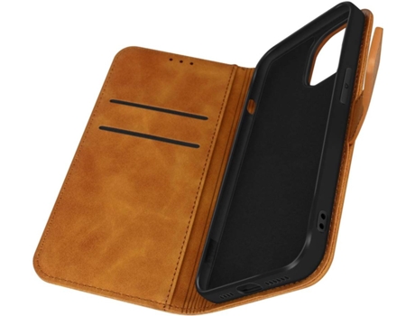 Carcasa iPhone 13 Pro Max FORCELL Libro Marrón