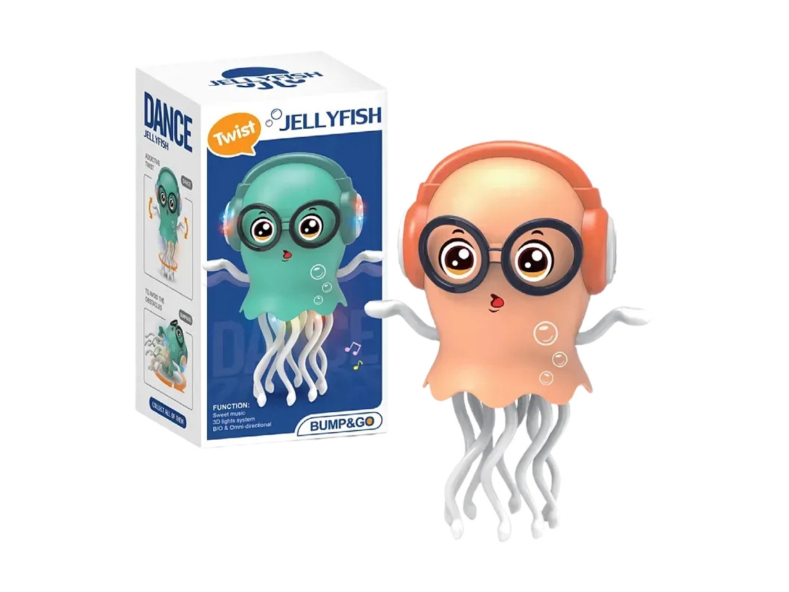 Increíble juguete interactivo de pulpo eléctrico bailarín con música y luces, una mascota electrónica para aliviar el estrés.