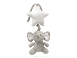 Peluche musical de elefante gris para cuna Kiokids