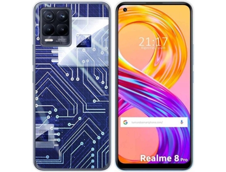 Carcasa Realme 8 4G / 8 Pro TUMUNDOSMARTPHONE Circuito Multicolor