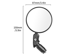 Espejo Retrovisor Para Bicicleta West Biking Convexo Plegable Redondo Espejo De Bicicleta