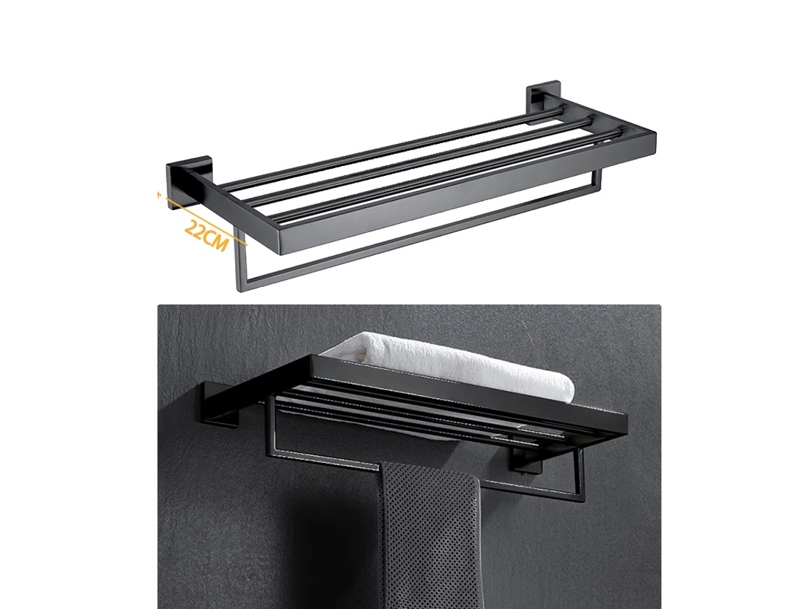 Toallero, construcción de acero duradero, elegante acabado cepillado, 005fb Oem