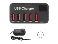 Cargador Usb (salida De 5 Puertos Carga Rápida 48w)