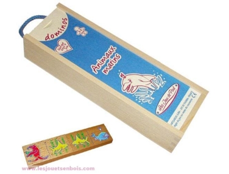 Jogo de Mesa LES JEUX DE PAUL Domino Marine Animals (1 year)