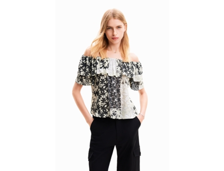 Blusa de Mujer DESIGUAL Anaïs Blanco (L)