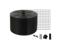 Protección antipalomas para paneles solares 20,3×30,5 m con malla galvanizada y tornillería de acero inoxidable Tekmaquinas