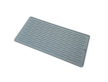 Escurridor De Cocina Grande Gris Marga - Placa De Silicona Esmerilada JEIIBRZUI