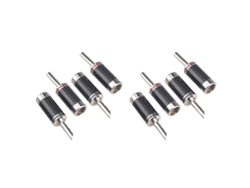 8 Conectores Banana Hifi Diy Para Cable De Altavoz De Fibra Óptica, Conector Negro