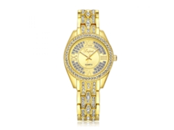 Reloj De Pulsera Analógico De Cuarzo Para Mujer Con Brazalete Fino De Aleación Y Diamantes De Imitación (plateado)