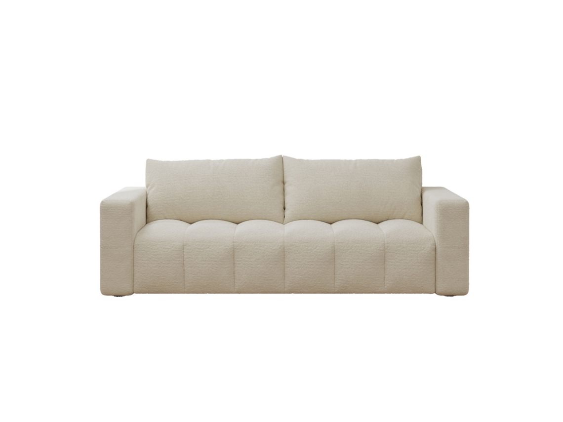 Sofá cama Canterbury de 3 plazas con baúl beige